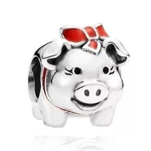 Pandora Lucky Piggy Bank Charm - Sterling Silver S925 - NWT